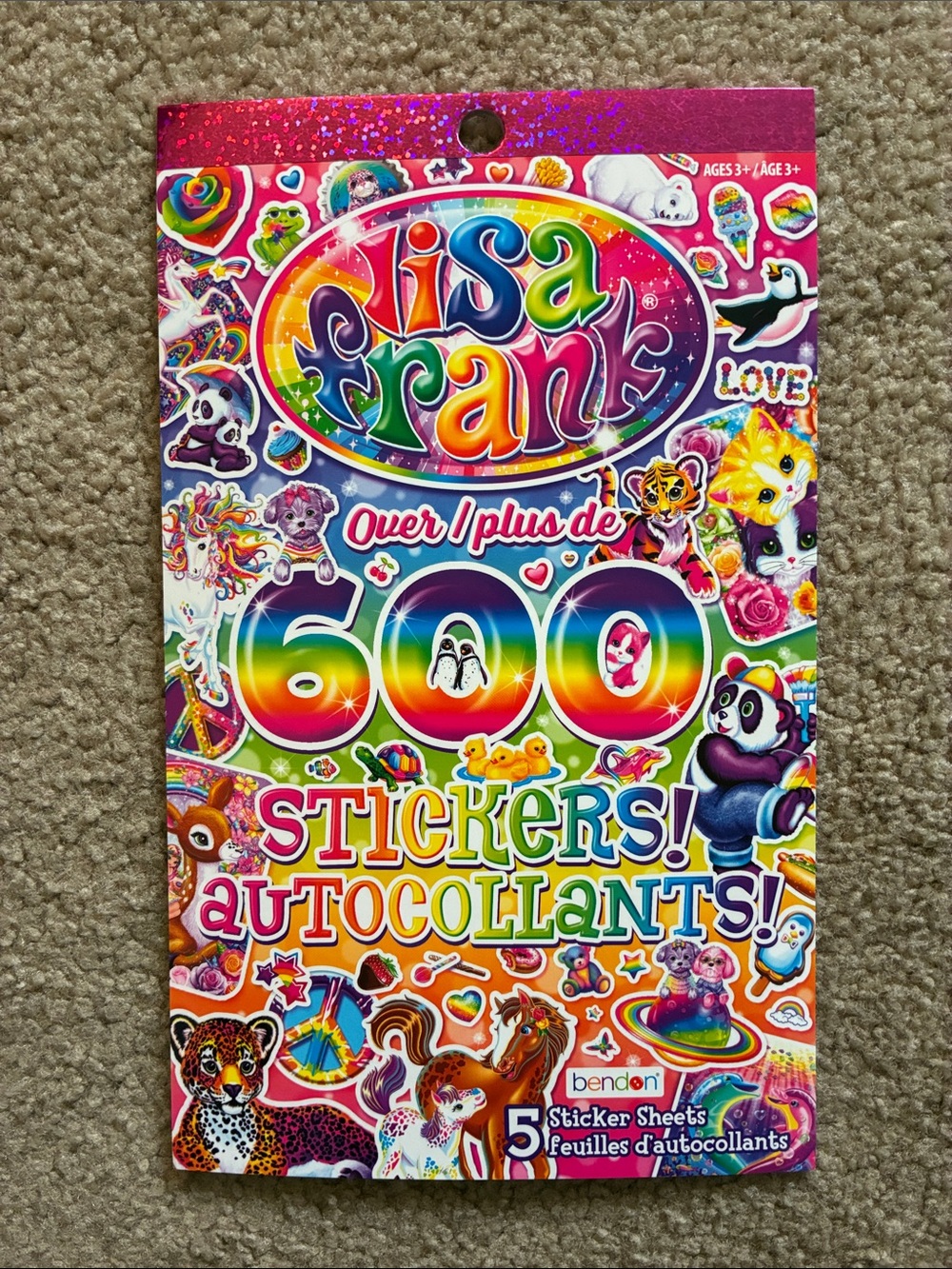 Lisa Frank 600 Sticker Booklet